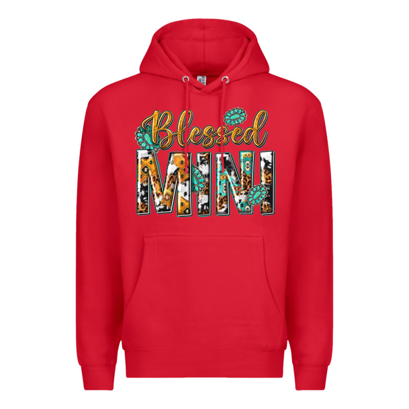 Blessed Mini With Leopard And Aztec Premium Hoodie by texasbilliewilder | Teevron