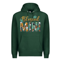 Sports Green blessed mini with leopard and aztec Premium Hoodie - texasbilliewilder