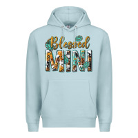 Blue Mist blessed mini with leopard and aztec Premium Hoodie - texasbilliewilder