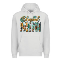 Dove Grey blessed mini with leopard and aztec Premium Hoodie - texasbilliewilder