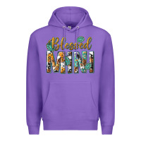 Purple blessed mini with leopard and aztec Premium Hoodie - texasbilliewilder