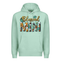 Seafoam blessed mini with leopard and aztec Premium Hoodie - texasbilliewilder