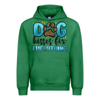 Emerald dog kisses fix everything Urban Hoodie - MaliasSmallBusiness