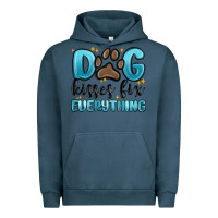 Pigment Midnight Navy dog kisses fix everything Urban Hoodie - MaliasSmallBusiness