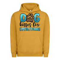 Pigment Peanut Butter dog kisses fix everything Urban Hoodie - MaliasSmallBusiness