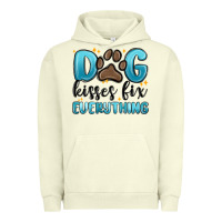 Pigment Pistachio dog kisses fix everything Urban Hoodie - MaliasSmallBusiness