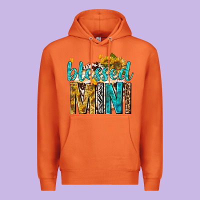 Premium Hoodie blessed mini with sunflowers
