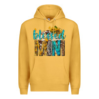 Mustard blessed mini with sunflowers Premium Hoodie - texasbilliewilder