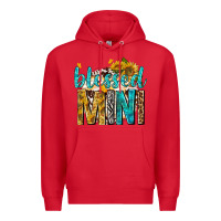 Red blessed mini with sunflowers Premium Hoodie - texasbilliewilder