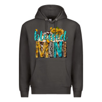 Smoke blessed mini with sunflowers Premium Hoodie - texasbilliewilder