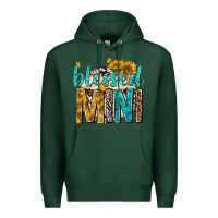Sports Green blessed mini with sunflowers Premium Hoodie - texasbilliewilder
