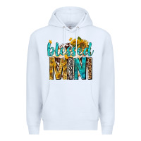 White blessed mini with sunflowers Premium Hoodie - texasbilliewilder