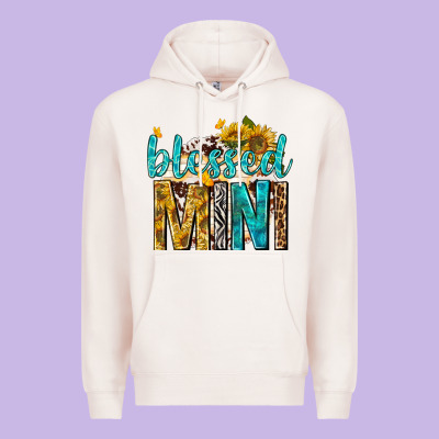 Premium Hoodie blessed mini with sunflowers