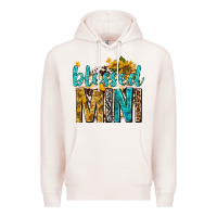 Pale Pink blessed mini with sunflowers Premium Hoodie - texasbilliewilder