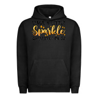 Pigment Black leave a little sparkle wherever you go Urban Hoodie - MaliasSmallBusiness