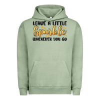 Pigment Oil Green leave a little sparkle wherever you go Urban Hoodie - MaliasSmallBusiness