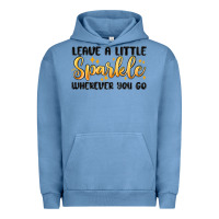 Pigment Pebble Blue leave a little sparkle wherever you go Urban Hoodie - MaliasSmallBusiness