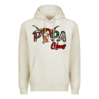 Oatmeal Heather Papa Claus With Long Horn Western Christmas Premium Hoodie - RanaPortraitStore