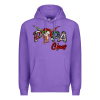Purple Papa Claus With Long Horn Western Christmas Premium Hoodie - RanaPortraitStore