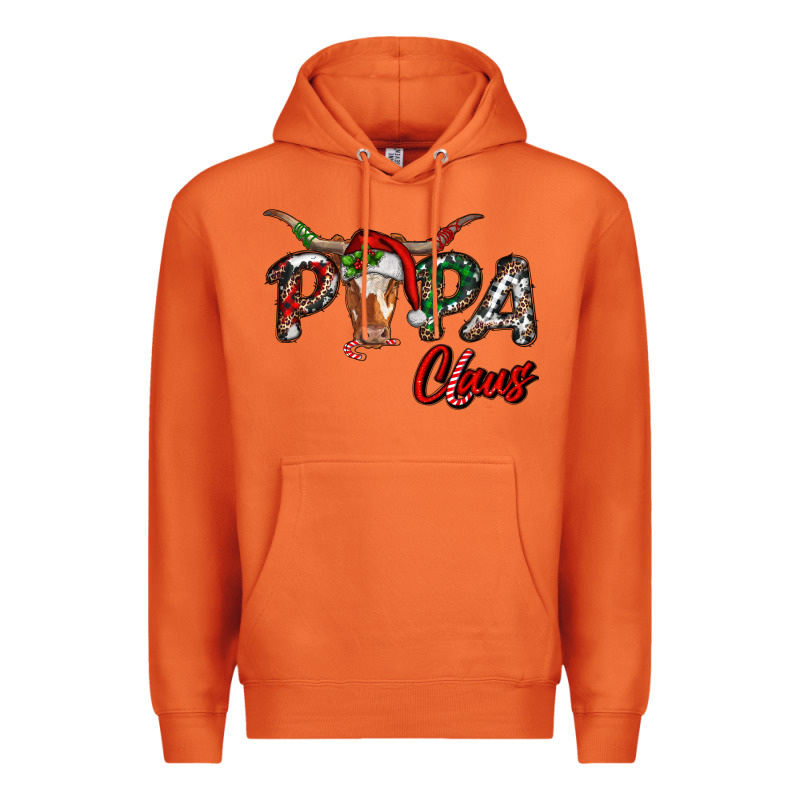 Papa Claus With Long Horn Western Christmas Premium Hoodie by RanaPortraitStore | Teevron
