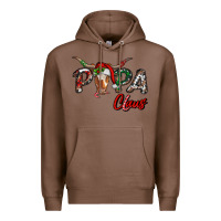 Chestnut Papa Claus With Long Horn Western Christmas Premium Hoodie - RanaPortraitStore
