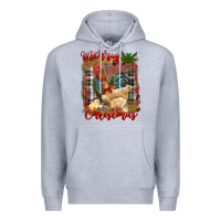 Heather Grey Merry Cluckin' Christmas Premium Hoodie - RanaPortraitStore