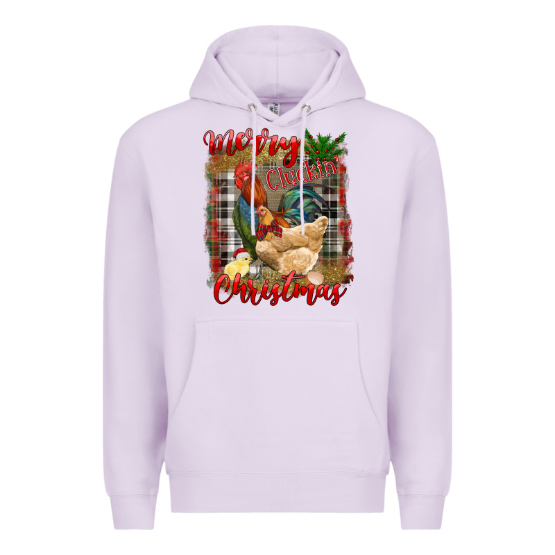 Merry Cluckin' Christmas Premium Hoodie by RanaPortraitStore | Teevron