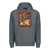 Rock Merry Cluckin' Christmas Premium Hoodie - RanaPortraitStore