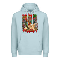 Blue Mist Merry Cluckin' Christmas Premium Hoodie - RanaPortraitStore