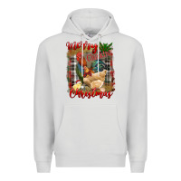 Dove Grey Merry Cluckin' Christmas Premium Hoodie - RanaPortraitStore