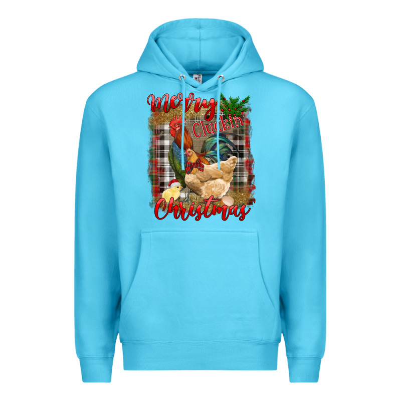 Merry Cluckin' Christmas Premium Hoodie by RanaPortraitStore | Teevron