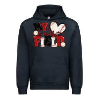 Navy my heart is on that field baseball Urban Hoodie - MaliasSmallBusiness