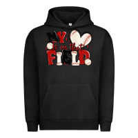 Pigment Black my heart is on that field baseball Urban Hoodie - MaliasSmallBusiness