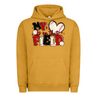 Pigment Peanut Butter my heart is on that field baseball Urban Hoodie - MaliasSmallBusiness