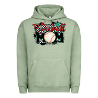 Pigment Oil Green baseball mom Urban Hoodie - MaliasSmallBusiness