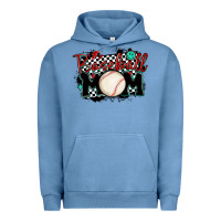 Pigment Pebble Blue baseball mom Urban Hoodie - MaliasSmallBusiness