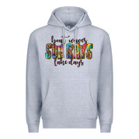 Heather Grey boat waves sun rays lake days Premium Hoodie - texasbilliewilder