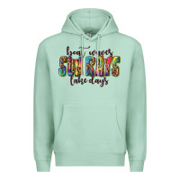 Seafoam boat waves sun rays lake days Premium Hoodie - texasbilliewilder