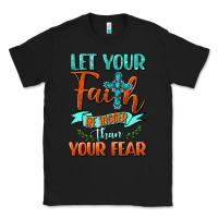 Black Let Your Faith Be Bigger Than Your Fear Classic Tee - BundleAndBundleShop