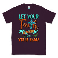 Plum Let Your Faith Be Bigger Than Your Fear Classic Tee - BundleAndBundleShop