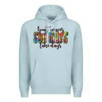 Blue Mist boat waves sun rays lake days Premium Hoodie - texasbilliewilder