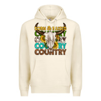Tofu born and raised country western Premium Hoodie - texasbilliewilder