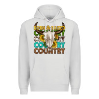 Dove Grey born and raised country western Premium Hoodie - texasbilliewilder