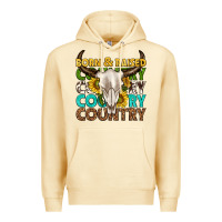 Pina Colada born and raised country western Premium Hoodie - texasbilliewilder
