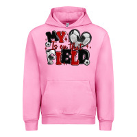 Fuchsia Pink my heart is on that field soccer Urban Hoodie - MaliasSmallBusiness
