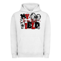 Pigment Lunar Rock my heart is on that field soccer Urban Hoodie - MaliasSmallBusiness