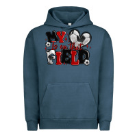 Pigment Midnight Navy my heart is on that field soccer Urban Hoodie - MaliasSmallBusiness