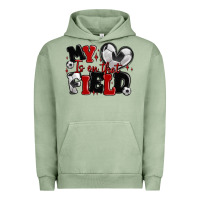 Pigment Oil Green my heart is on that field soccer Urban Hoodie - MaliasSmallBusiness
