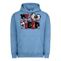 Pigment Pebble Blue my heart is on that field soccer Urban Hoodie - MaliasSmallBusiness