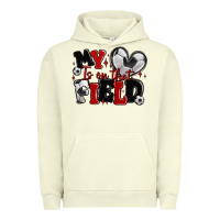 Pigment Pistachio my heart is on that field soccer Urban Hoodie - MaliasSmallBusiness